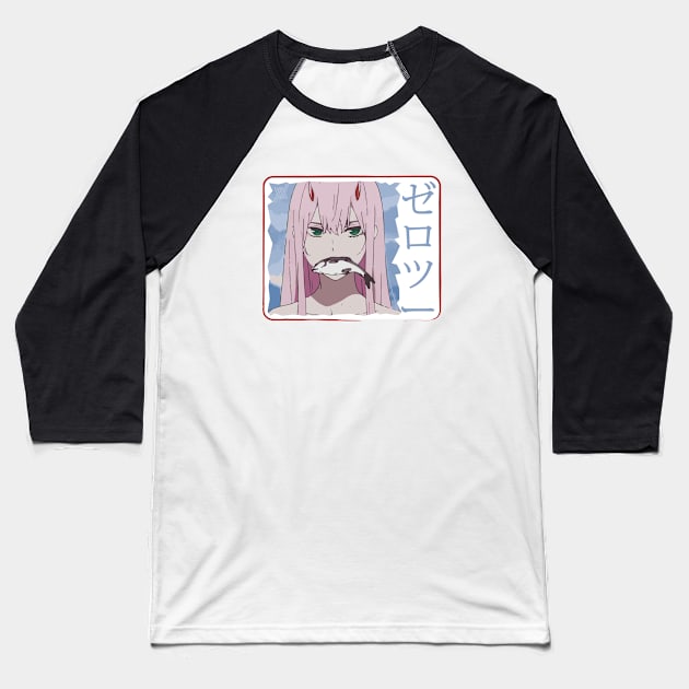 Zero Two Baseball T-Shirt by Koburastyle